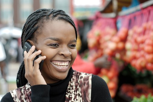 Nigerian mobile phone user