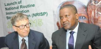 Bill Bill Gates with Aliko Dangotewith Aliko Dangote