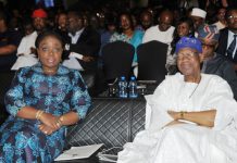 Minister Announces Creation of $1m Venture Capital To Boost Creative Industry L-R: Minister of Finance, Mrs Kemi Adeosun, who represented the Acting President, Prof. Yemi Osinbajo, and the host Minister of Information and Culture, Alhaji Lai Mohammed, at the opening of the two-day Creative Industry Financing Conference in Lagos on Monday.