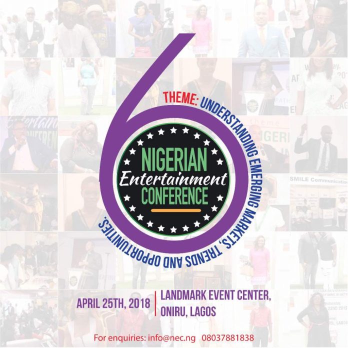6th Edition of Nigerian Entertainment Conference to Hold In Lagos on April 25 6th Edition of Nigerian Entertainment Conference to Hold In Lagos on April 25