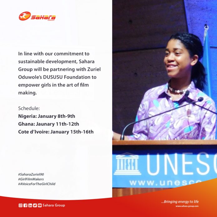Sahara group, Zuriel Oduwole Join Forces to Empower the African Girl Child