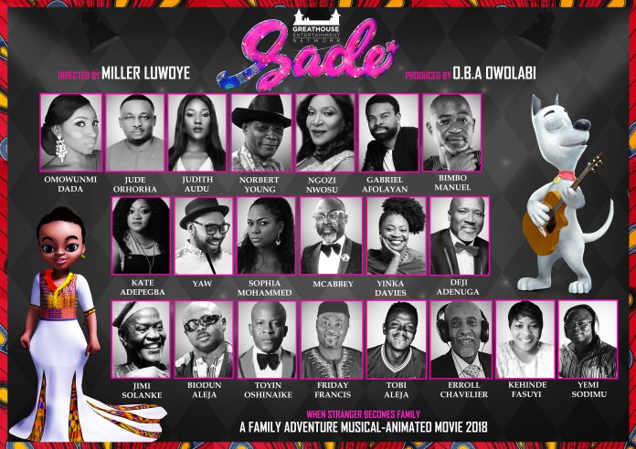 SADE Poster # SADE: Nigeria’s First Musical Animation Features top Actors, Musicians