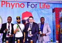 Nigerian Breweries Unveils Phyno As Brand Ambassador For Life Lager Beer Emmanuel Agu, Phyno, Franco Maria Maggi, Funso Ayeni