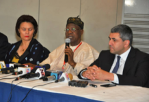 UNWTO Secretary-General Commends Nigeria For A Successful Hosting of CAF Meeting R-L: The Secretary-General of the United Nations World Tourism Organisation (UNWTO), Zurab Pololikashvili, with Lai Mohammed, Minister of Information and Culture
