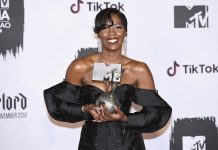 Tiwa Savage Wins African Act at 2018 MTV EMAS MTV EMAs 2018 - Winners Room