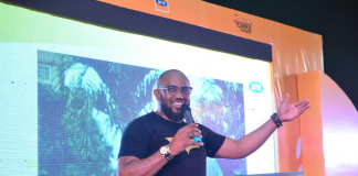 Life Coach and Business Strategist, Steve Harris, speaking during the MTN Pulse Series of the MTN Pulse Campus Invasion held in Delta State recently