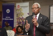 Chief of Public Affairs Unit, United States Consular General to Nigeria, Russel Brooks Photo credit: Gbemile Oluwatosin