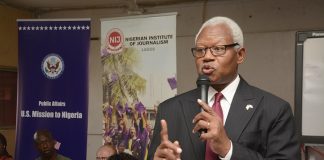 Chief of Public Affairs Unit, United States Consular General to Nigeria, Russel Brooks Photo credit: Gbemile Oluwatosin