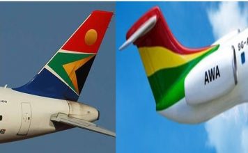 SAA partners AWA On Flight To Washington Via Accra