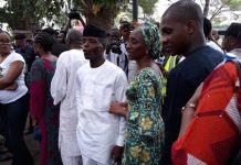 Osinbajo, Obi Cast Vote In Lagos, Anambra Respectively Osinbajo with his wife, Dolapo
