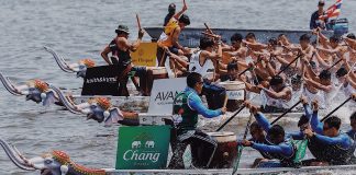 Thailand’s Royal Navy Seals Win the Inaugural King’s Cup Elephant Boat Race & River Festival