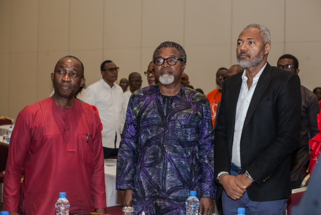 L-R: NCC DG Asein, Mahmood Ali-Balogun with Emeka Mba L-R: NCC DG Asein, Mahmood Ali-Balogun with Emeka Mba