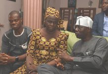 Sanwo-Olu visits Parents of Slain Kolade Johnson, Condemns Extra judicial Killings R-L: Lagos State Governor-elect, Mr. Babajide Olusola Sanwo-Olu; condoling with the parents of Late football fans who was killed by Police, Mrs. Dolapo and her husband Alhaji Lukman Remi Johnson, during his visit to the family resident, Mongoro Lagos
