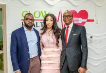 Managing Director, Chief Executive Officer, Blueprint Technologies Ltd., Saheed Alao; Chief Executive Officer and Founder, GLOW Health Enterprise, Adanna Monde, and Group Managing Director, Chief Executive Officer, United Bank for Africa Plc, Kennedy Uzoka at the official launch of GLOW Health in Lagos, recently