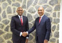 Group Chairman, United Bank for Africa(UBA) Plc, Mr. Tony O. Elumelu(CON) and the new Non-Executive Director, UBA Plc Mr Abdoul-Aziz Dia