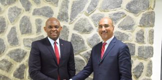 Group Chairman, United Bank for Africa(UBA) Plc, Mr. Tony O. Elumelu(CON) and the new Non-Executive Director, UBA Plc Mr Abdoul-Aziz Dia