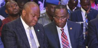 MD/CEO Fidelity Bank, Mr. Nnamdi Okonkwo and the Lagos State Deputy Governor Of Lagos State, Dr Obafemi Hamzat at the Fidelity SME Funding Connect-Lagos held in Lagos.