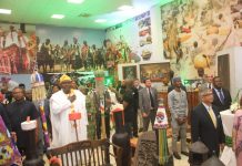 INAC 2019 Records Highest Number of Exhibitors, Participants DG, NCAC Otunba Segun Runsewe with members of the diplomatic community and other dignitaries at a cocktail party forming part of the opening of INAC 2019.