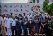 #EndSARS: Obaseki Inaugurates Judicial Panel of Inquiry, Assures Hearing will be Made Public Edo State Governor, Mr. Godwin Obaseki (right) and the Chairperson, Edo State Judicial Panel of Inquiry set up to look into circumstances surrounding #EndSARS protests, Hon Justice Ada Ehigiamusoe, at the inauguration of the Panel at Government House, in Benin City, on Monday,