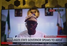 Gov. Sanwoolu on AriseTV on Thursday morning