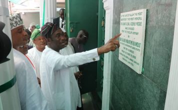 Lagos Deputy Governor Urges Citizens To Participate in Politics Lagos State Deputy Governor, Dr. Kadri Obafemi Hamzat Commissioning an Ultra-Modern Mosque by the NADWAT Global Assembly held at Igbosere,Lagos Island.